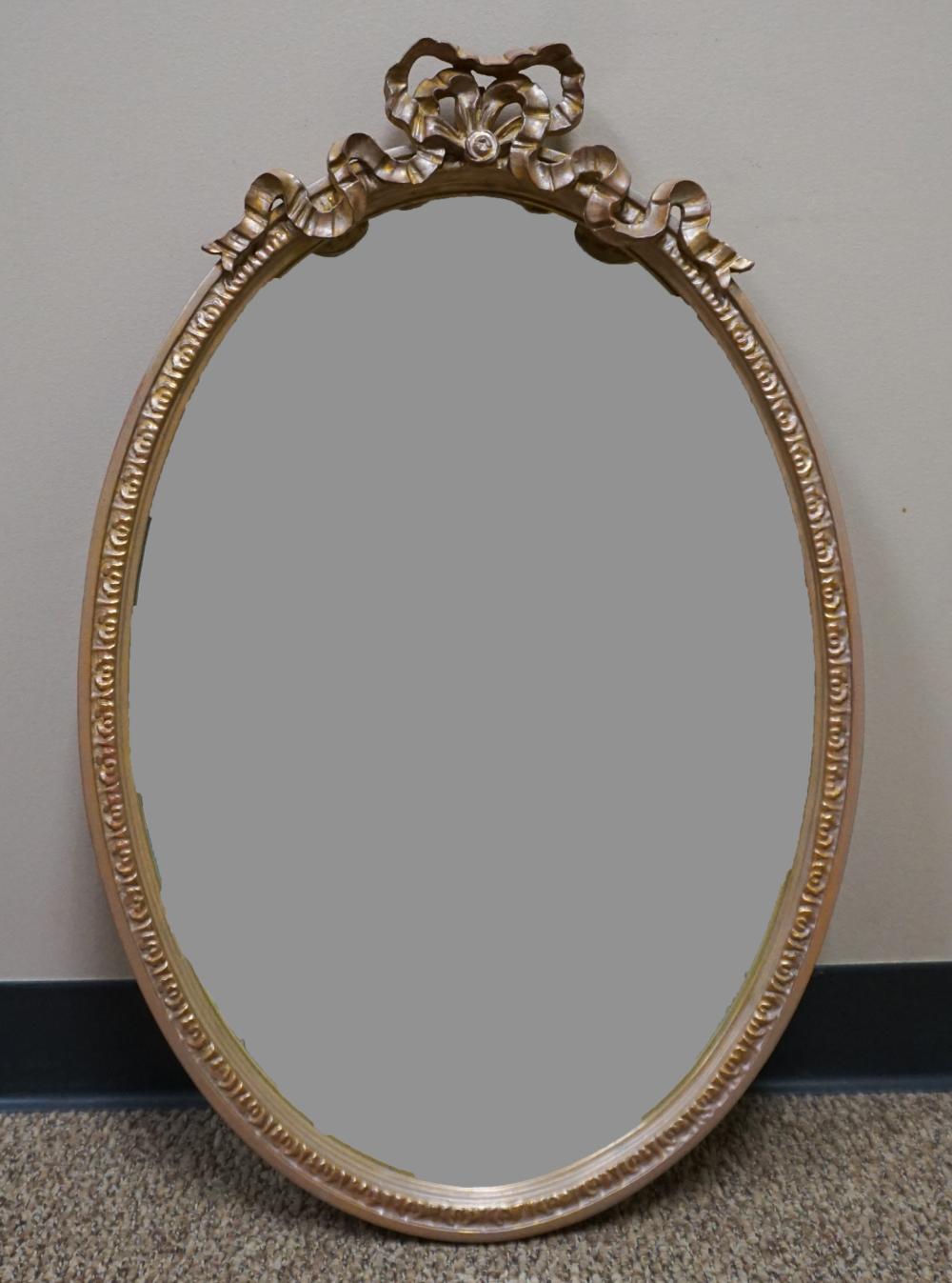 LOUIS XVI STYLE GILT GESSO OVAL