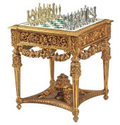 LOUIS XVI STYLE GILT MALACHITE