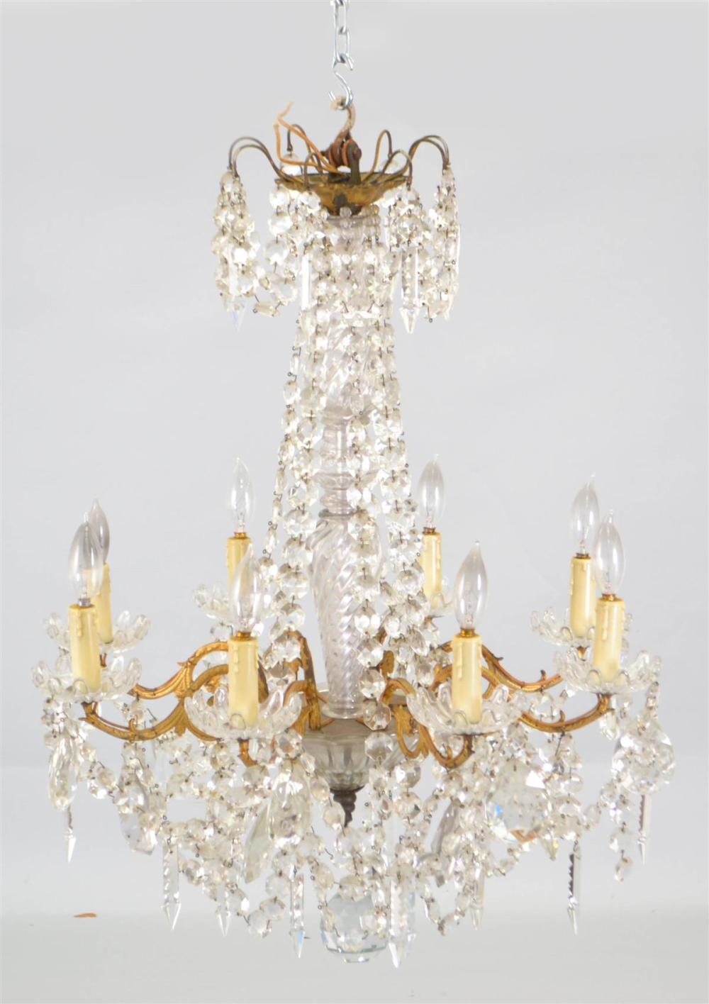 LOUIS XVI STYLE GILT METAL AND