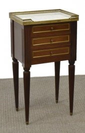 LOUIS XVI STYLE GILT METAL & M
