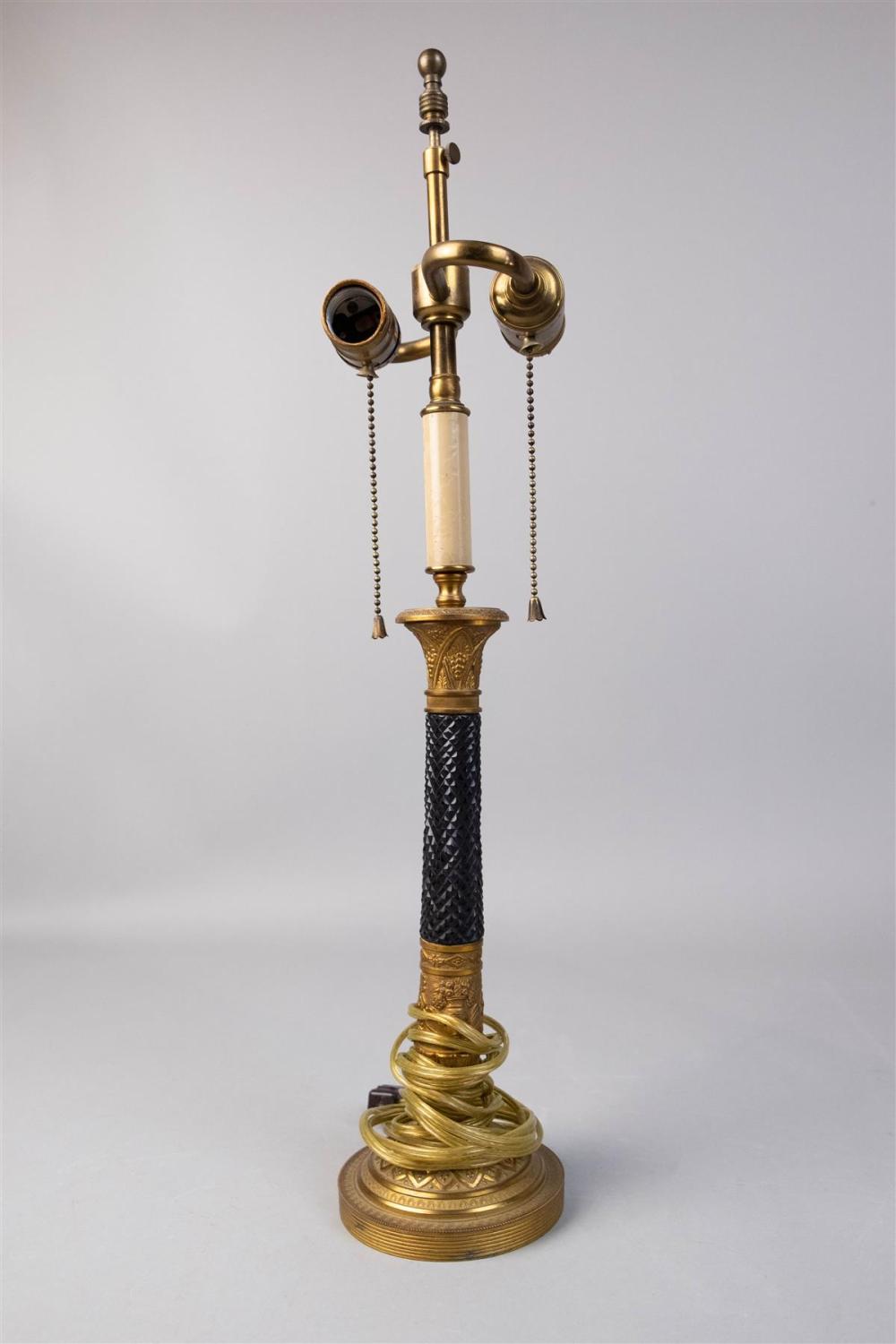LOUIS XVI STYLE GILT-METAL AND ONYX