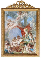 LOUIS XVI STYLE GILT-METAL EAS
