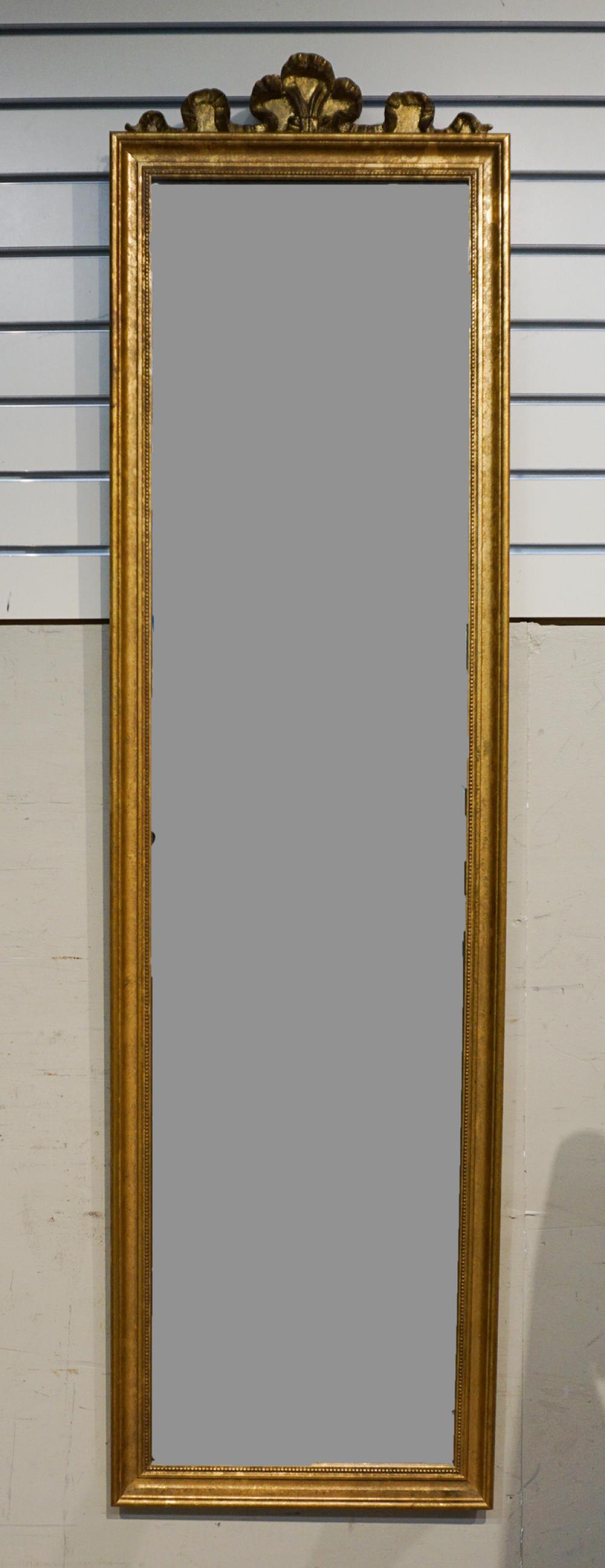 LOUIS XVI STYLE GILT PAINTED NARROW