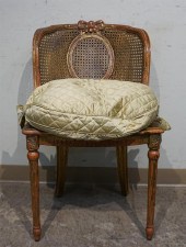 LOUIS XVI STYLE GILT PAINTED C