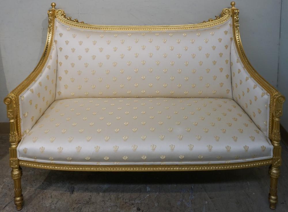 LOUIS XVI STYLE GILT PAINTED
