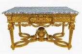 LOUIS XVI STYLE GILT WOOD SALO