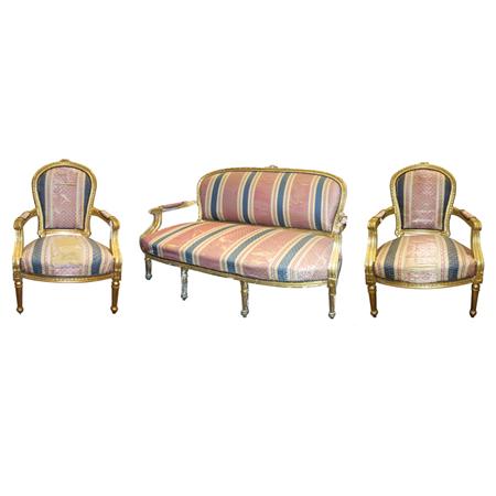 Louis XVI Style Gilt-Wood Salon