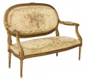 LOUIS XVI STYLE GILTWOOD & TAP