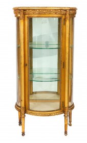 LOUIS XVI STYLE GILTWOOD & GLA