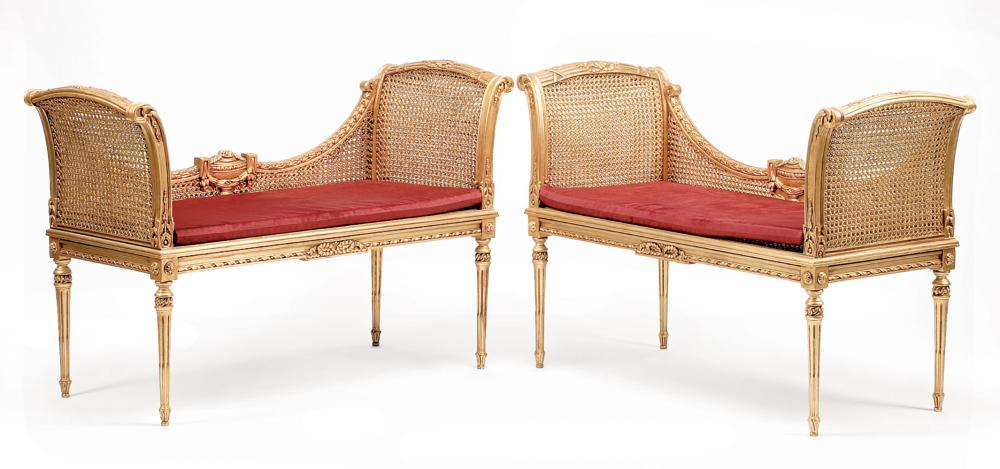 LOUIS XVI-STYLE GILTWOOD AND