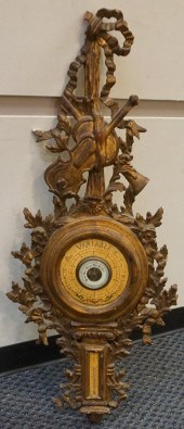 LOUIS XVI STYLE GILTWOOD BAROM