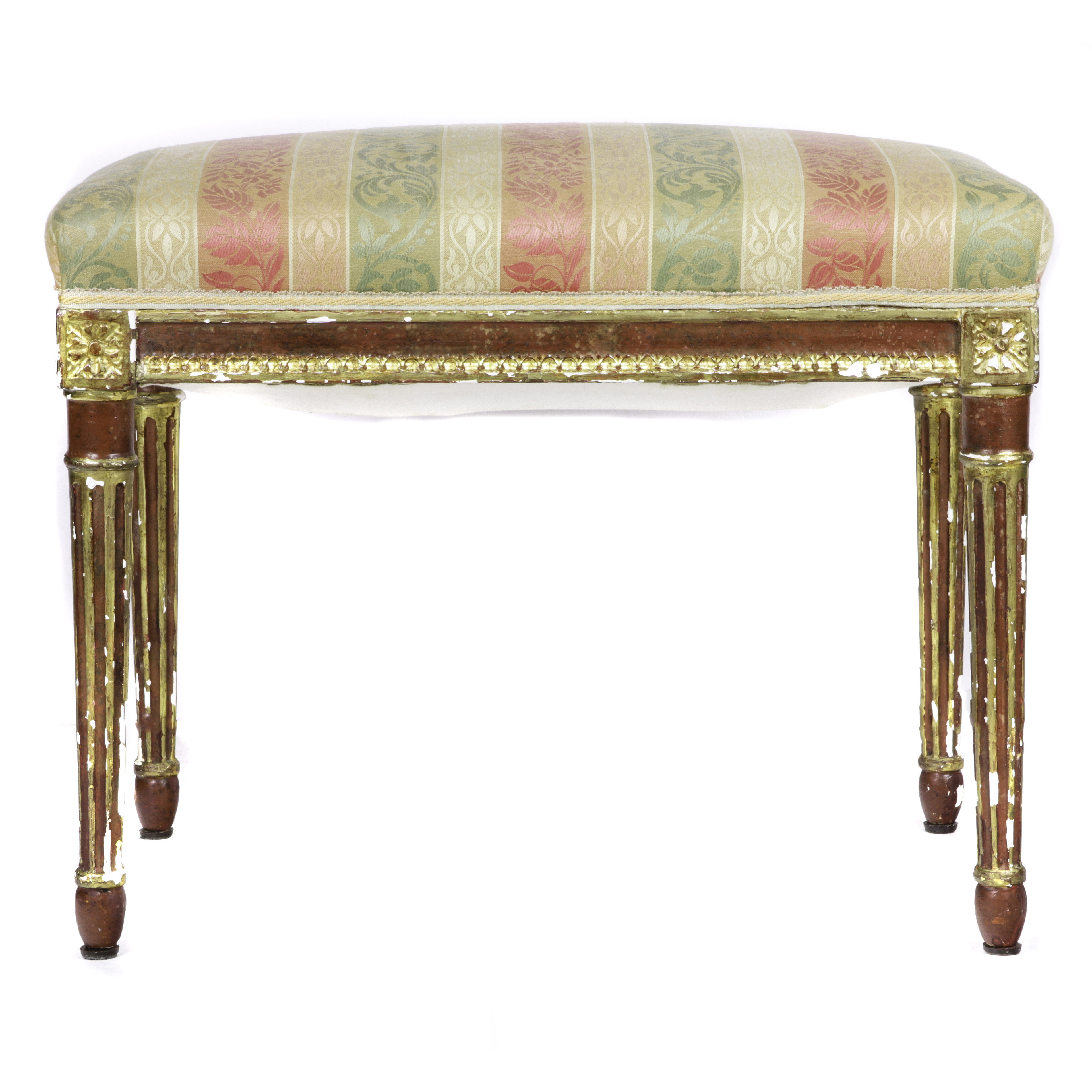 LOUIS XVI STYLE GILTWOOD BENCH