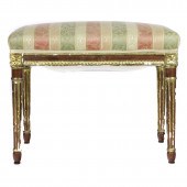 LOUIS XVI STYLE GILTWOOD BENCH