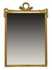 LOUIS XVI STYLE GILTWOOD BEVEL