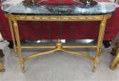 LOUIS XVI STYLE GILTWOOD CONSO
