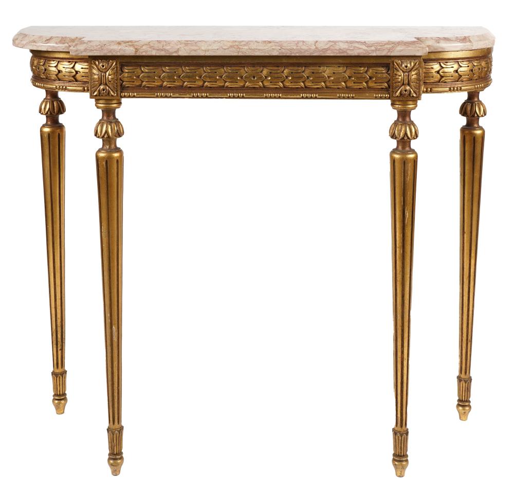 LOUIS XVI STYLE GILTWOOD CONSOLE