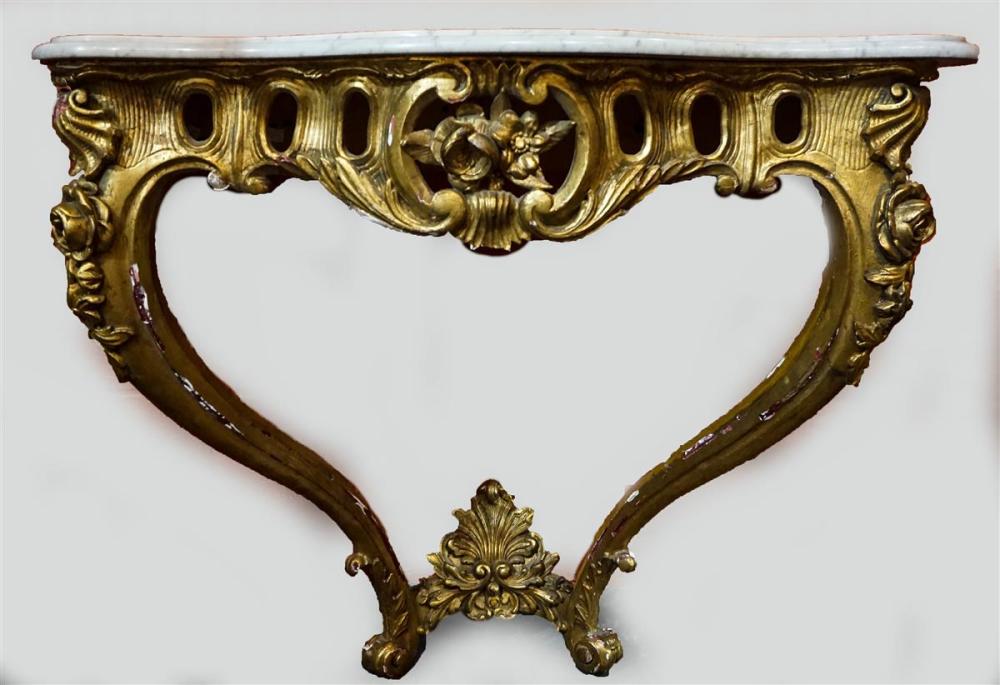 LOUIS XVI STYLE GILTWOOD CONSOLE