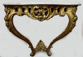 LOUIS XVI STYLE GILTWOOD CONSO