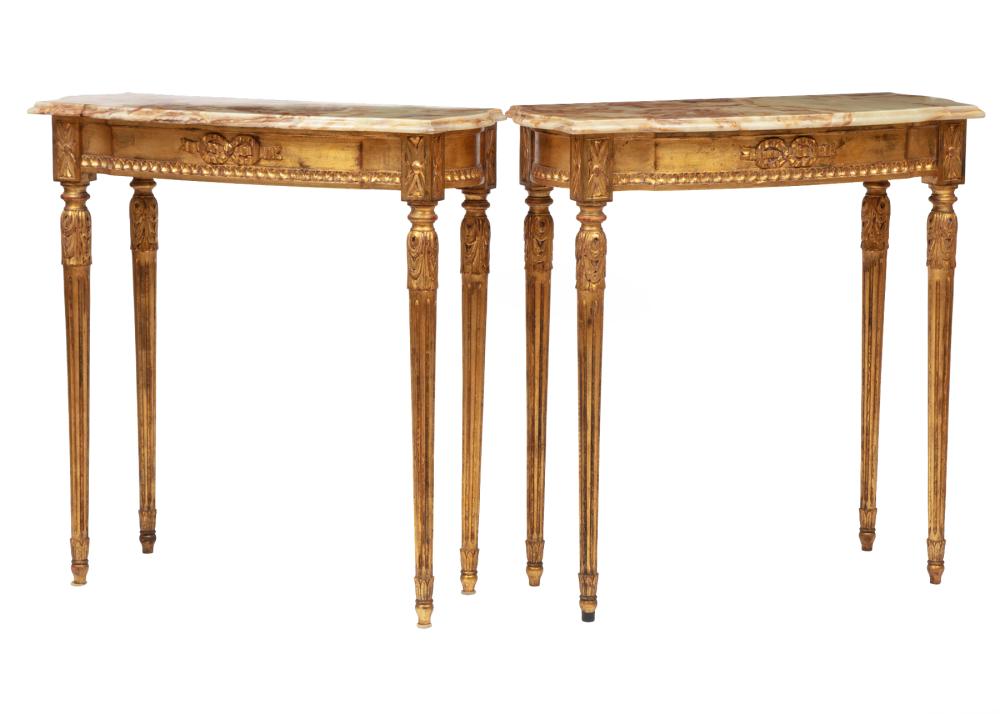 LOUIS XVI-STYLE GILTWOOD CONSOLE