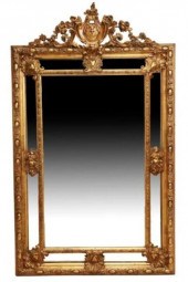 LOUIS XVI STYLE GILTWOOD CUSHI