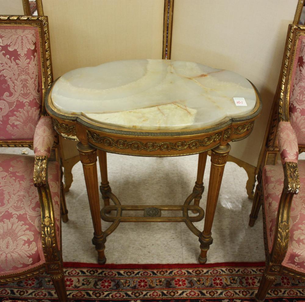 LOUIS XVI STYLE GILTWOOD LAMP