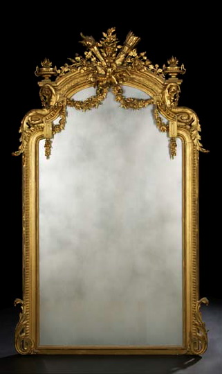 Louis XVI-Style Giltwood Looking