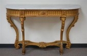 LOUIS XVI STYLE GILTWOOD MARBL