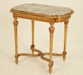 LOUIS XVI STYLE GILTWOOD MARBL