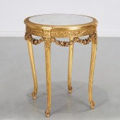 LOUIS XVI STYLE GILTWOOD MARBL