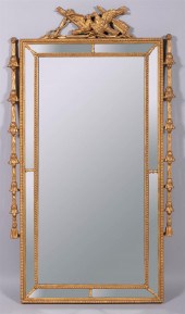LOUIS XVI STYLE GILTWOOD MIRRO