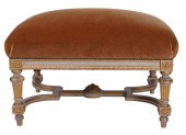 LOUIS XVI-STYLE GILTWOOD OTTOM