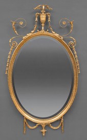 LOUIS XVI-STYLE GILTWOOD OVAL