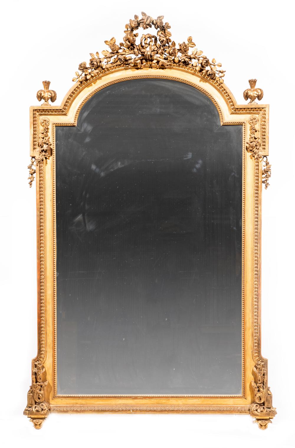 LOUIS XVI-STYLE GILTWOOD OVERMANTEL