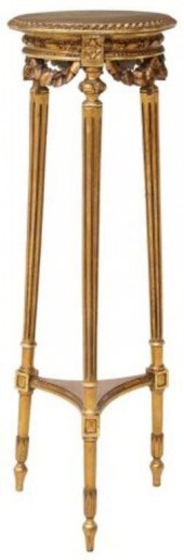 LOUIS XVI STYLE GILTWOOD PEDES