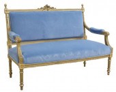 LOUIS XVI STYLE GILTWOOD SETTE