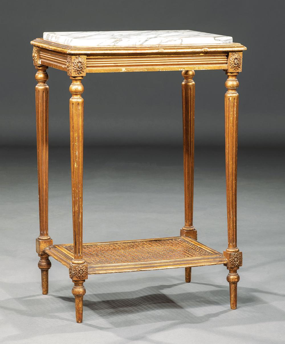 LOUIS XVI-STYLE GILTWOOD SIDE