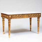 LOUIS XVI STYLE GILTWOOD TABLE
