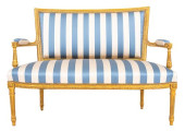 LOUIS XVI STYLE GILTWOOD UPHOL