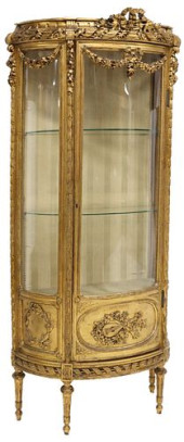 LOUIS XVI STYLE GILTWOOD VITRI
