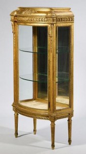 LOUIS XVI STYLE GILTWOOD VITRI
