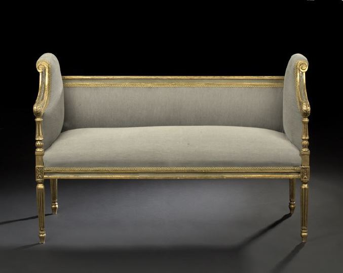 Louis XVI-Style Giltwood Window