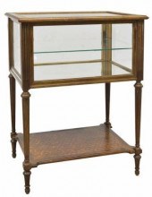 LOUIS XVI STYLE GLAZED MAHOGAN