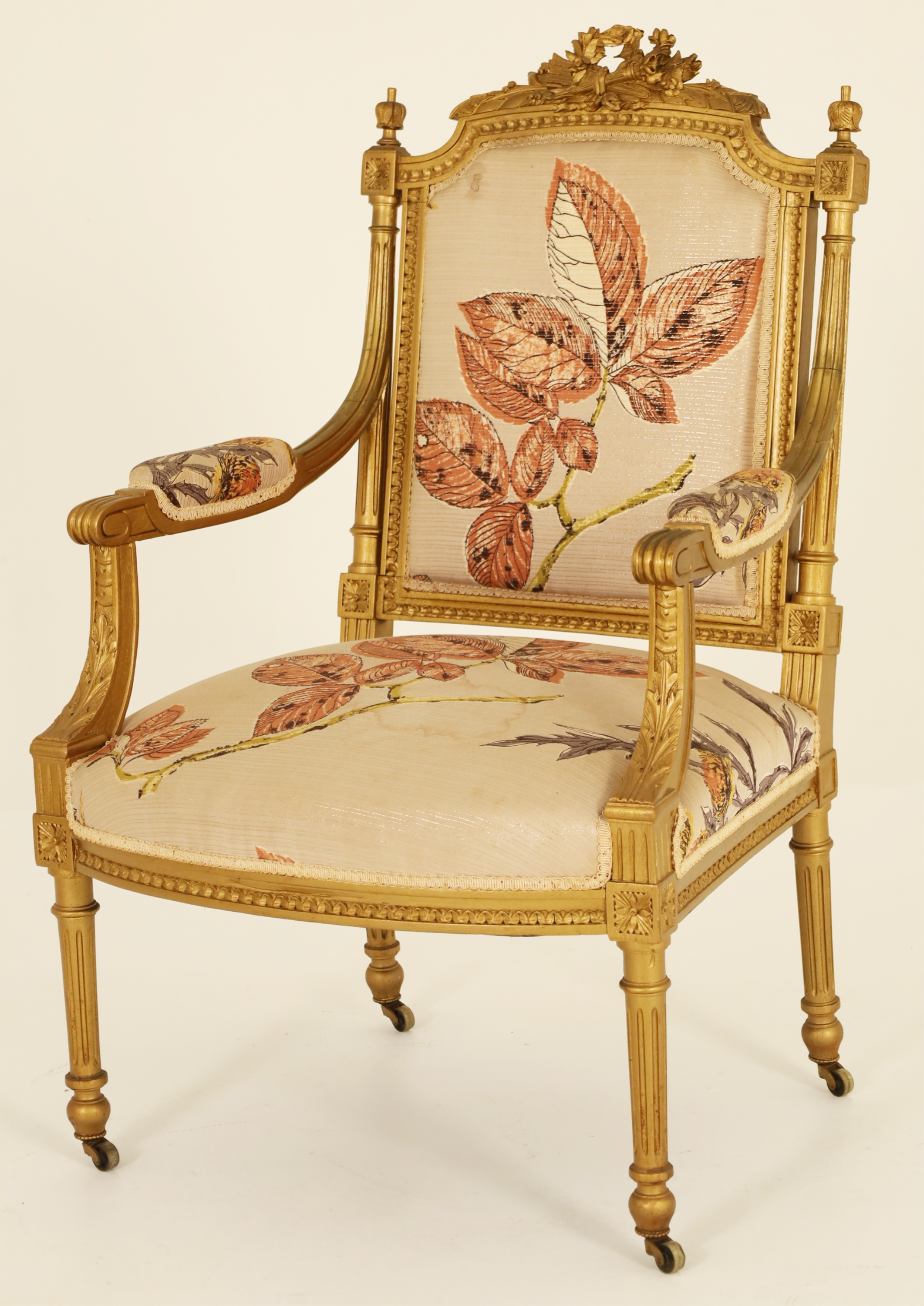 LOUIS XVI STYLE GOLD GILT WOOD