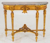 LOUIS XVI STYLE GOLD-PAINTED C