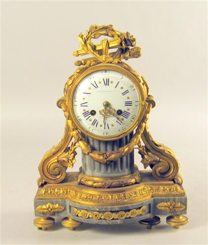 Louis XVI style gray marble &