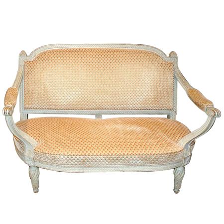 Louis XVI Style Gray Painted Canape