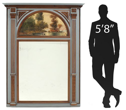 LOUIS XVI STYLE GRAY-PAINTED