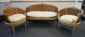LOUIS XVI STYLE GREEN PAINTED