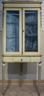 LOUIS XVI STYLE GREEN PAINTED