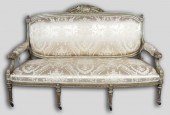 LOUIS XVI STYLE GREEN PAINTED